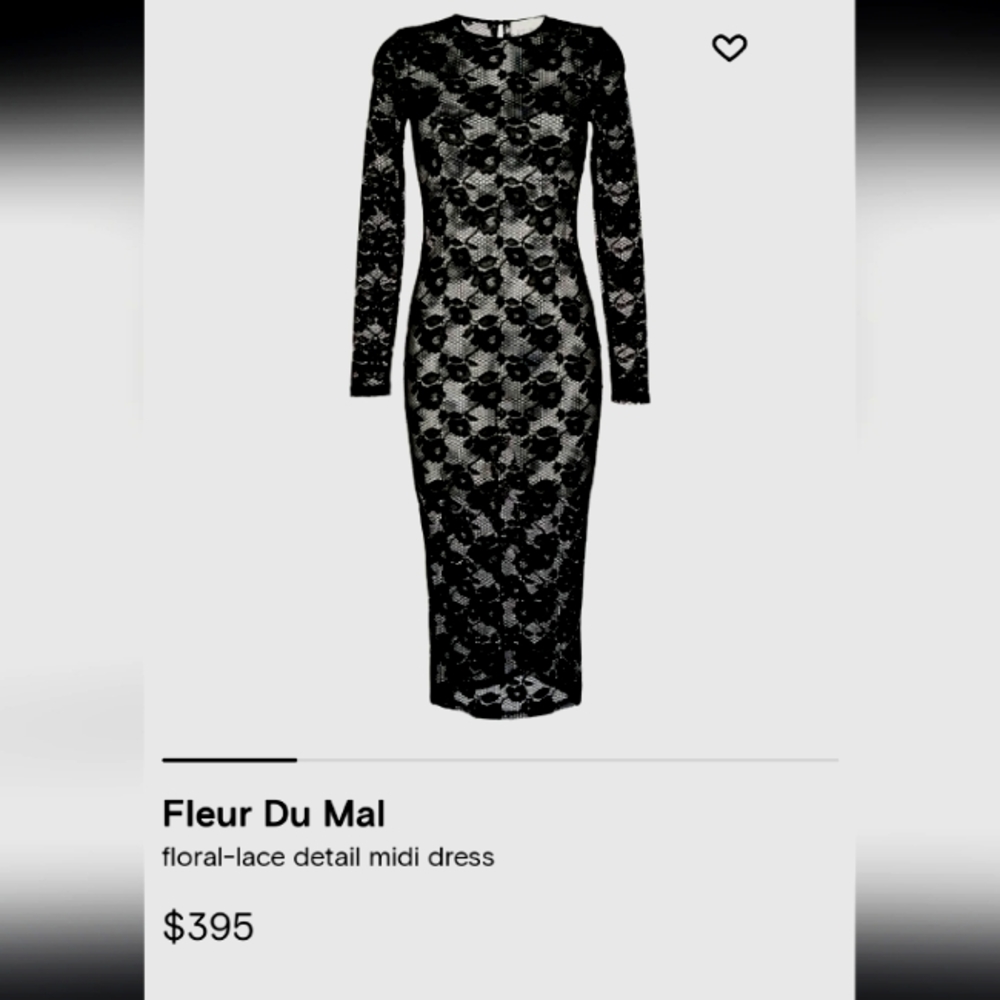 Brand new Fleur Du Mal Lace Dress